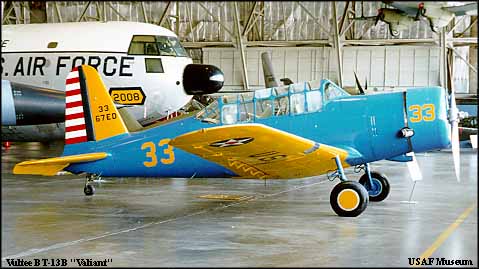 Photo of Vultee BT-13B Valiant at USAF Museum